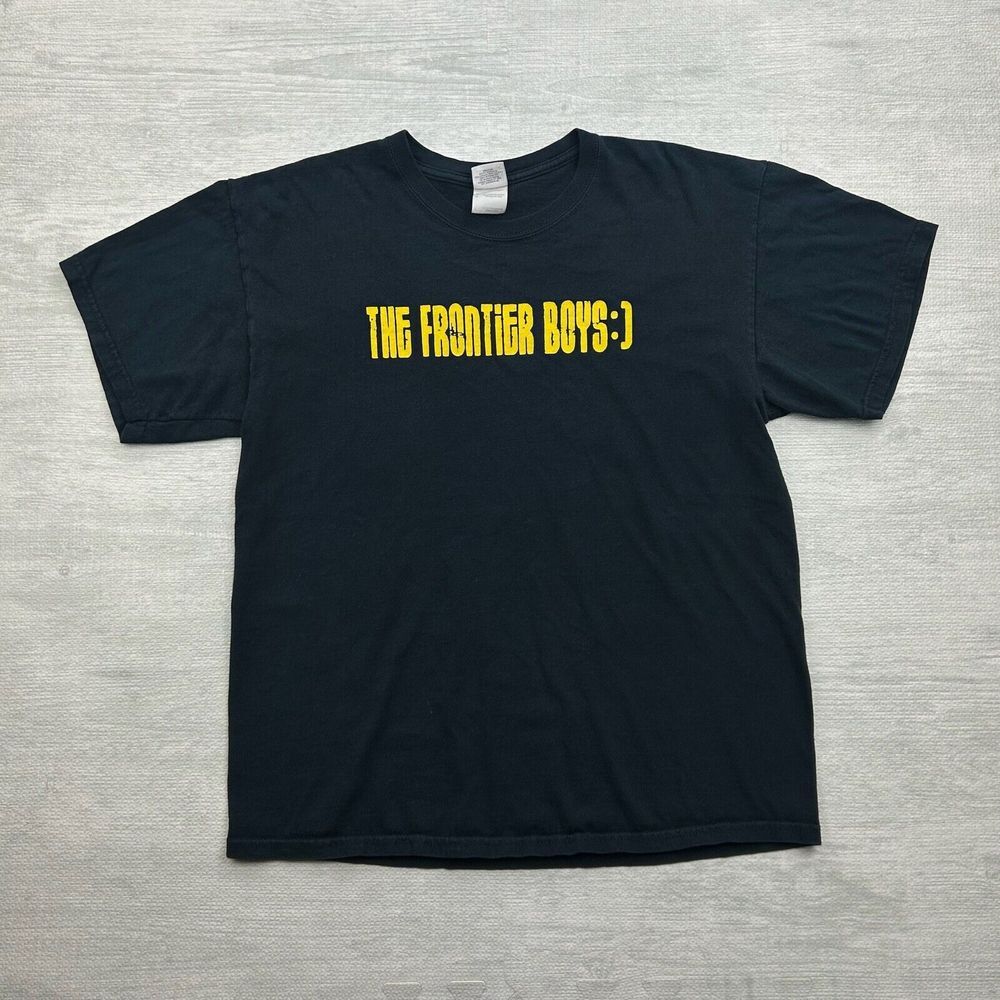 Vintage Y2K The Frontier Boys Shirt Adult Large‎ Black Basketball Movie Promo